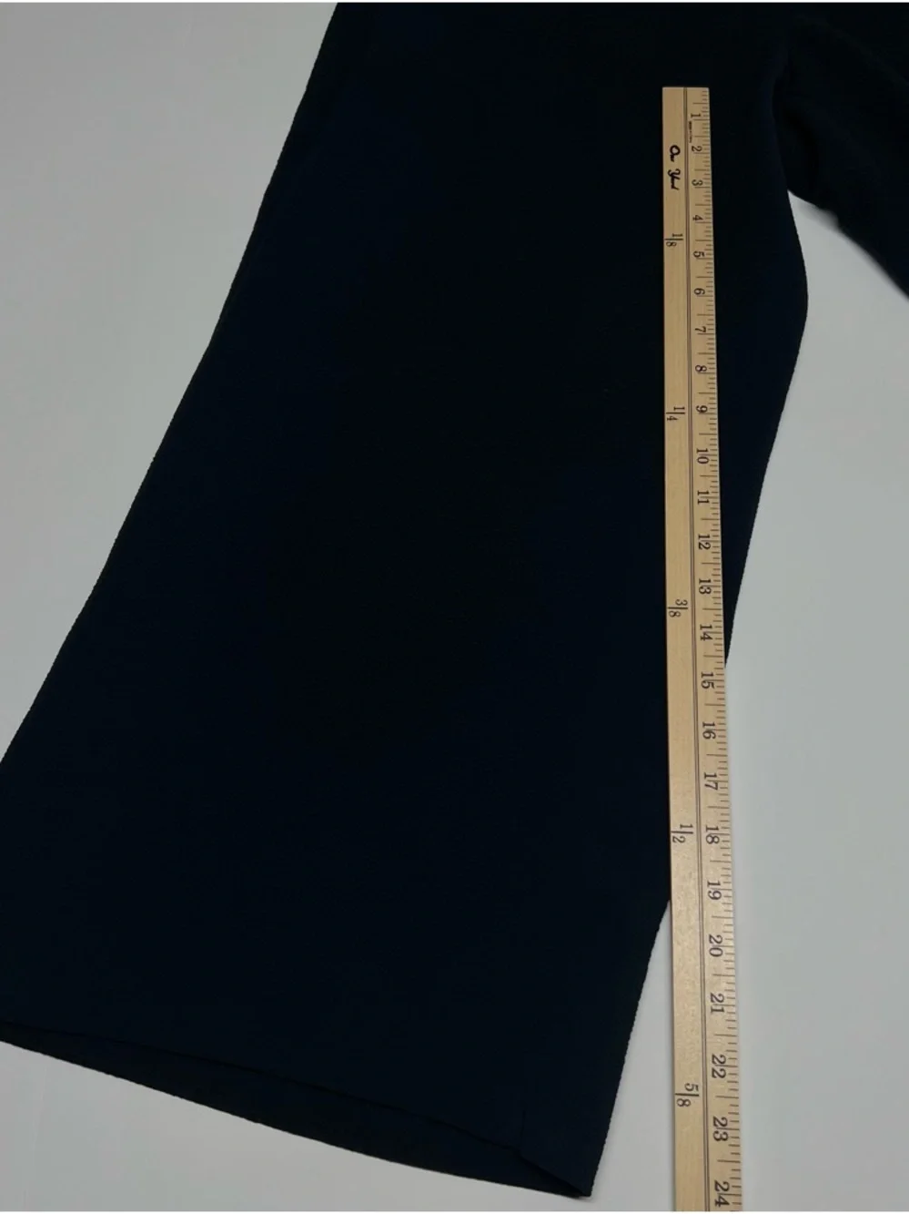MM.LAFLEUR Dark Navy Wide Leg Pants Size 6 Career Office Workwear - Picture 10 of 10